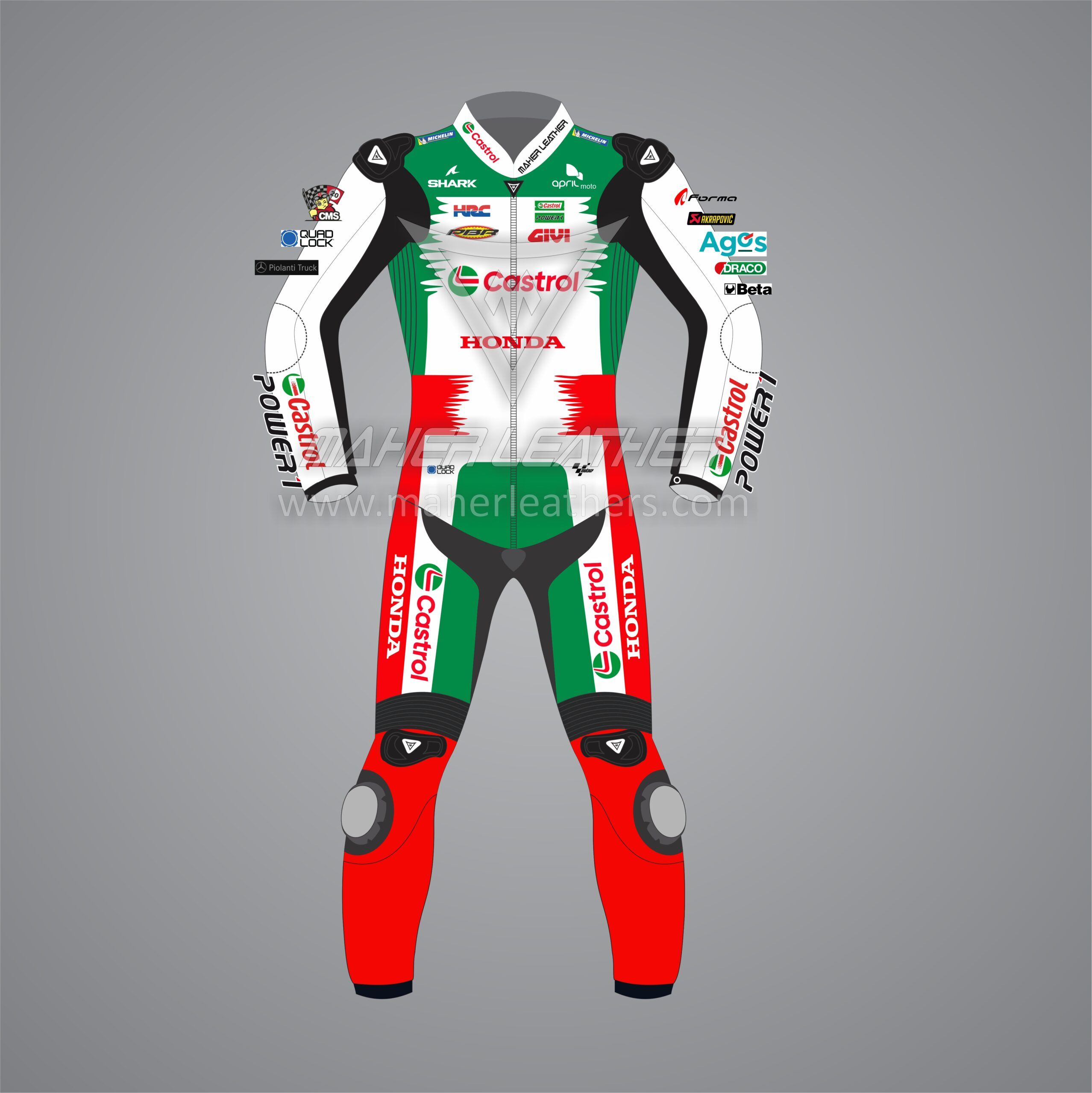 Johann Zarco Castrol Honda MotoGP Motorbike Suit 2025