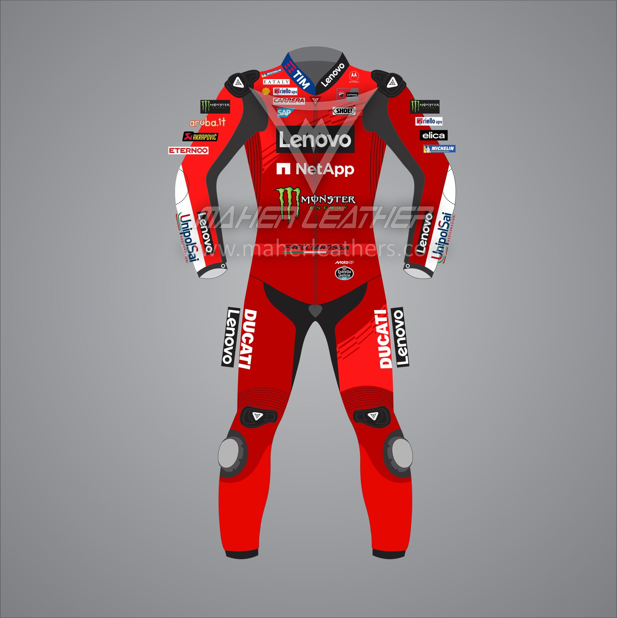 Marc Marquez Leather Suit Ducati MotoGP 2025