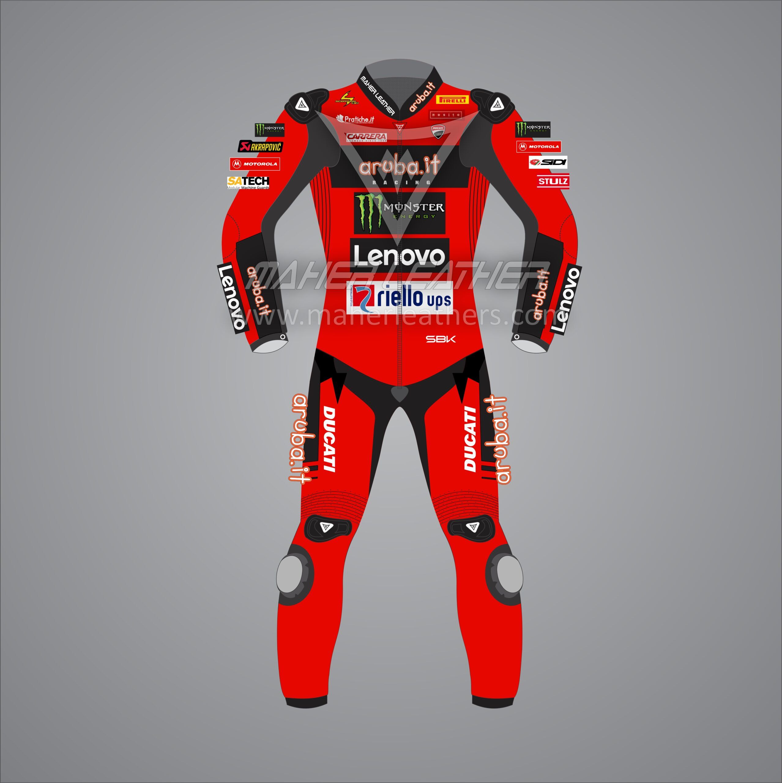 Alvaro Bautista Ducati Aruba.it SBK Motorbike Suit 2025