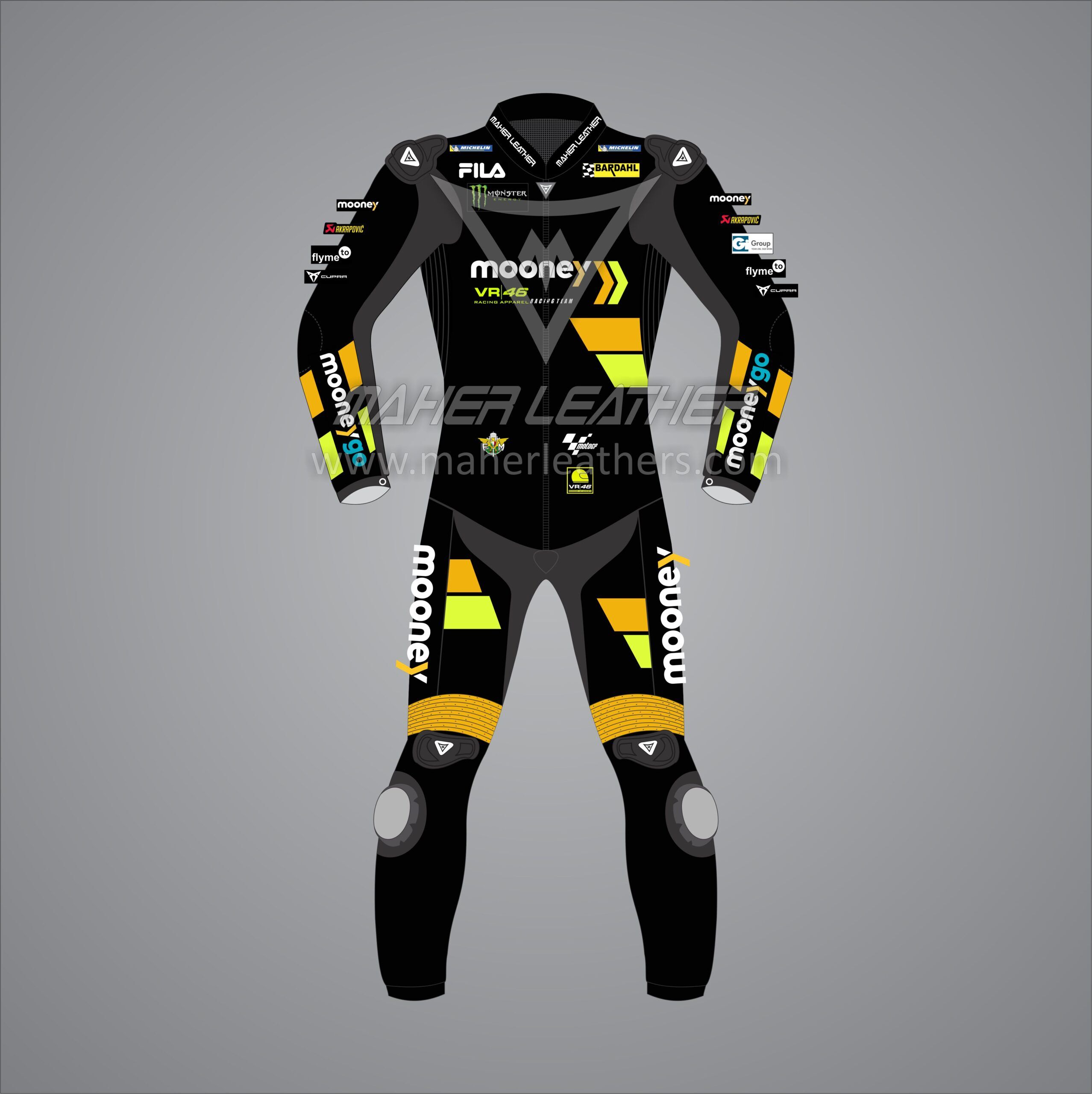Marco Bezzecchi Mooney VR46 Motorbike Suit MotoGP 2023
