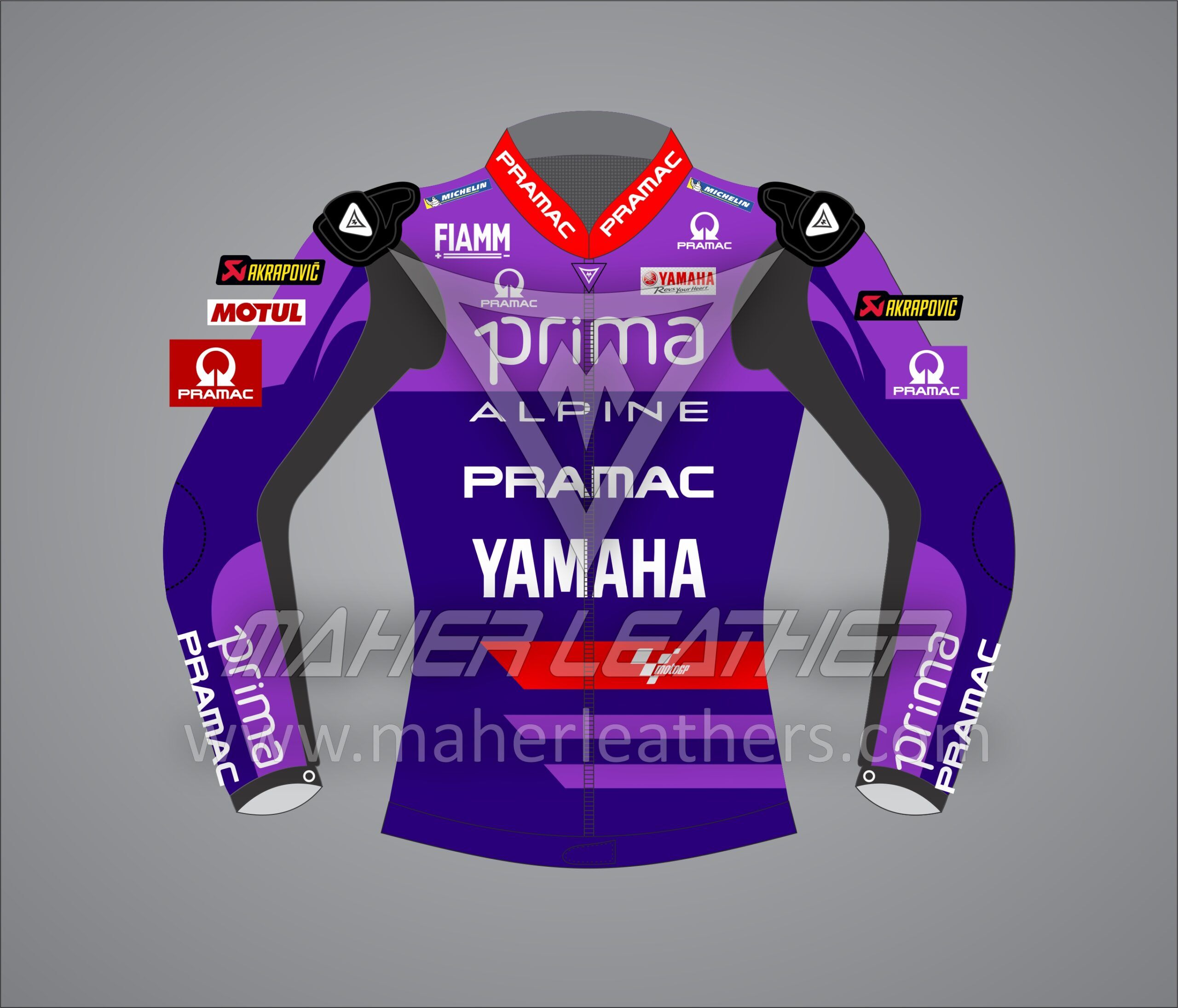 Jack Miller Yamaha Pramac MotoGP Motorbike Jacket 2025